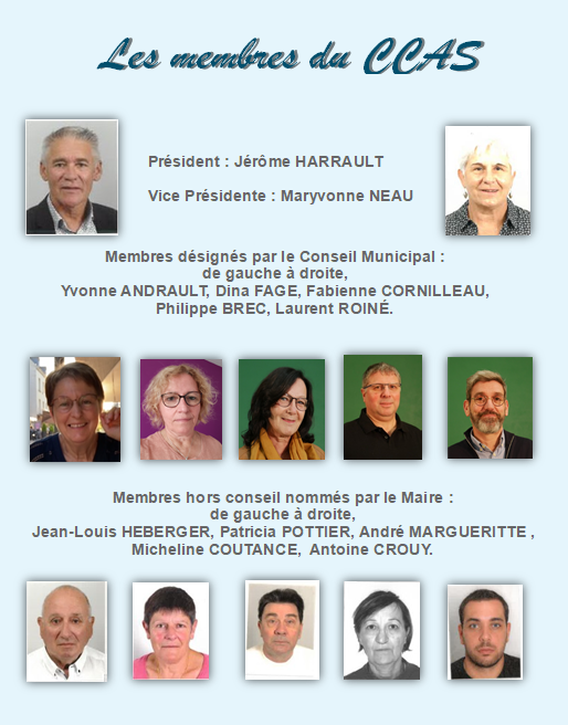 membres du CCAS trombinoscope