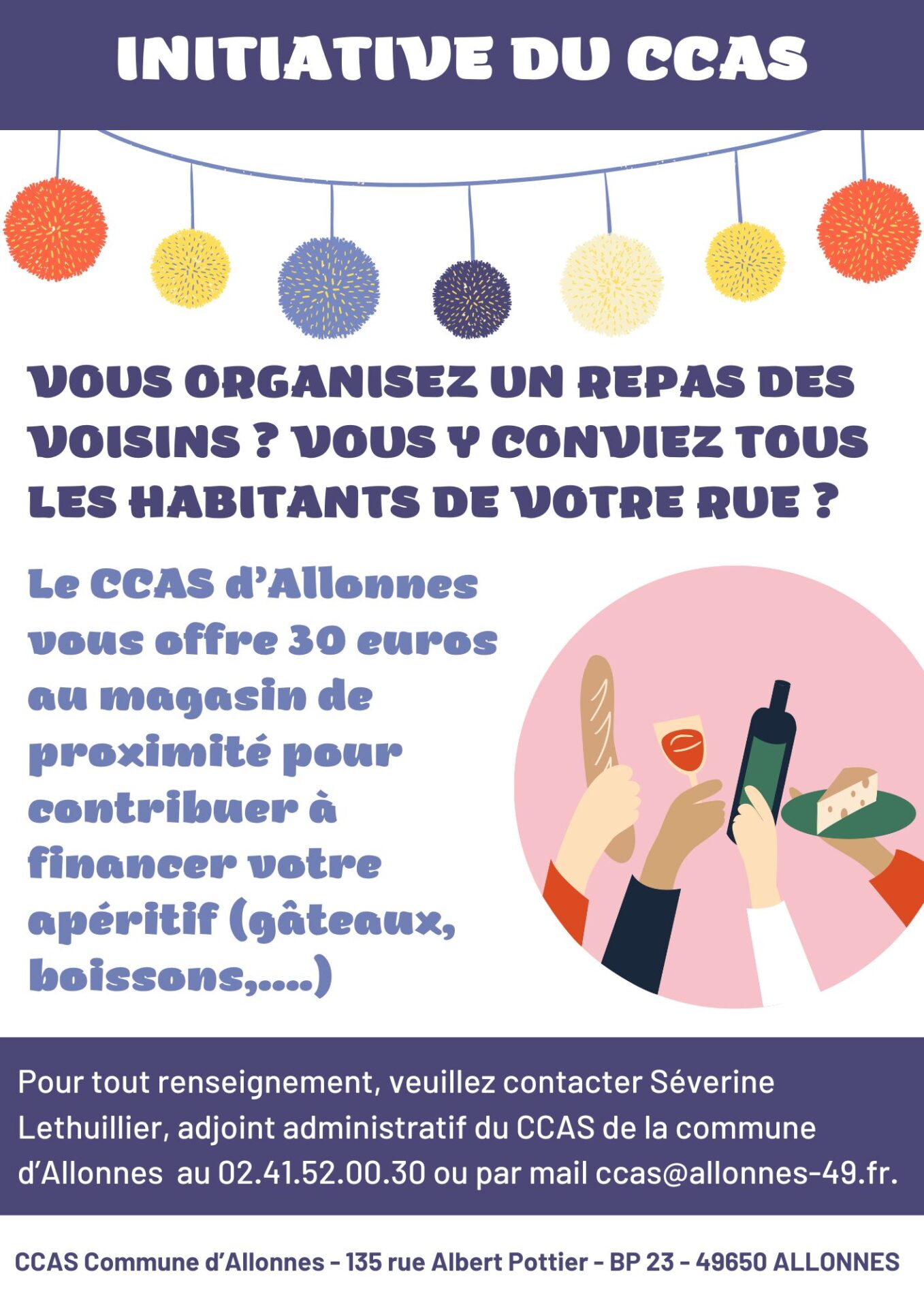 Affiche CCAS _ Fête des voisins